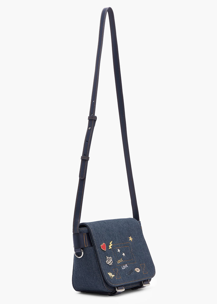 Shop Denim Pins Crossbody Bag | Accessories | Taking Shape