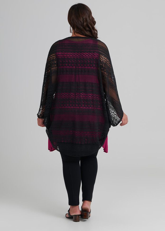 Lace By Your Side Poncho, , hi-res