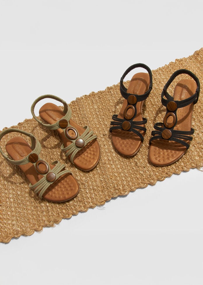 Round Trim Wedge Sandal, , hi-res