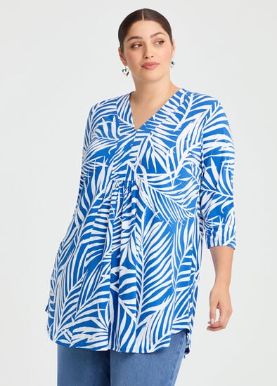 Plus Size Pleat Detail Tunic