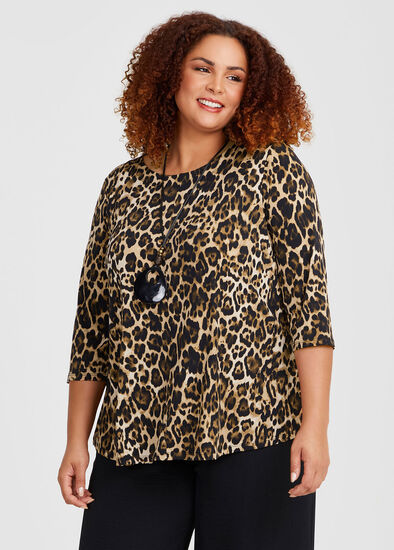 Plus Size Ade Leopard Top