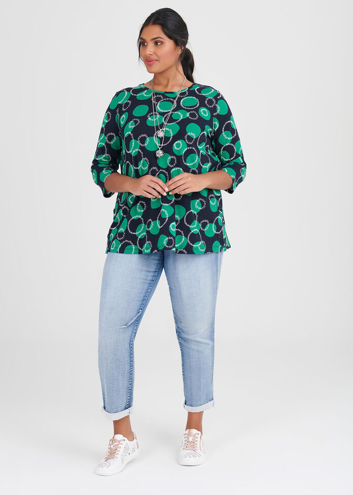 Shop Cotton Circles Top in Print in sizes 12 to 30 | Taking Shape AU