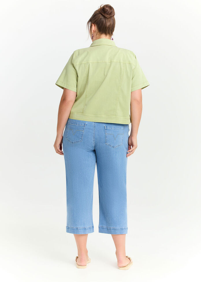 Lyocell Short Sleeve Jacket, , hi-res