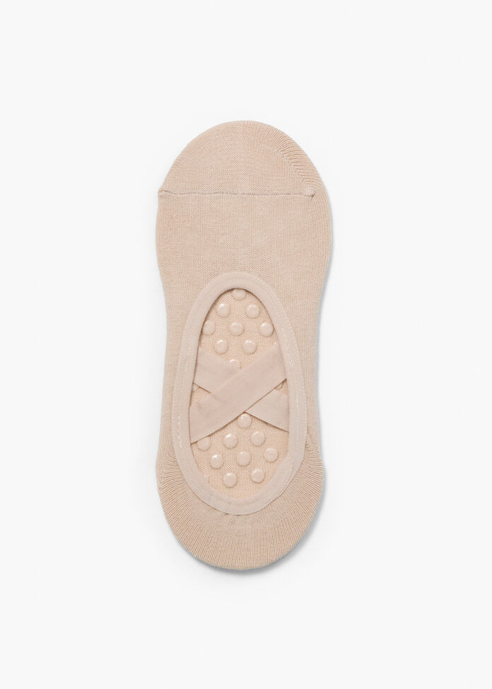2 Pack Non Slip Grip Cotton Socks, , hi-res