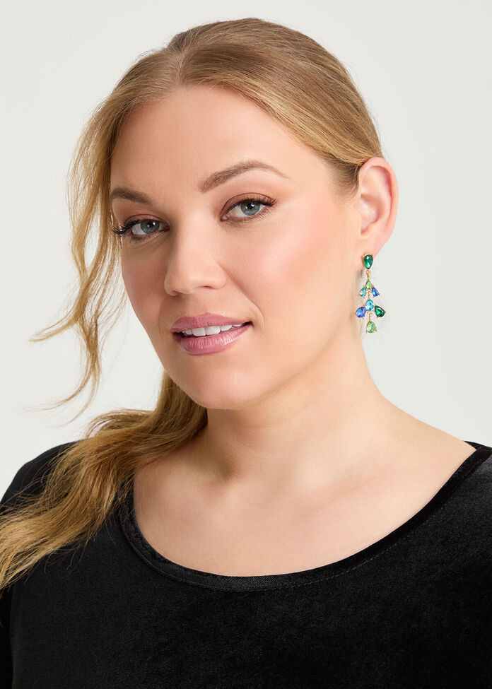 Pretty Jewel Elaborate Earrings, , hi-res