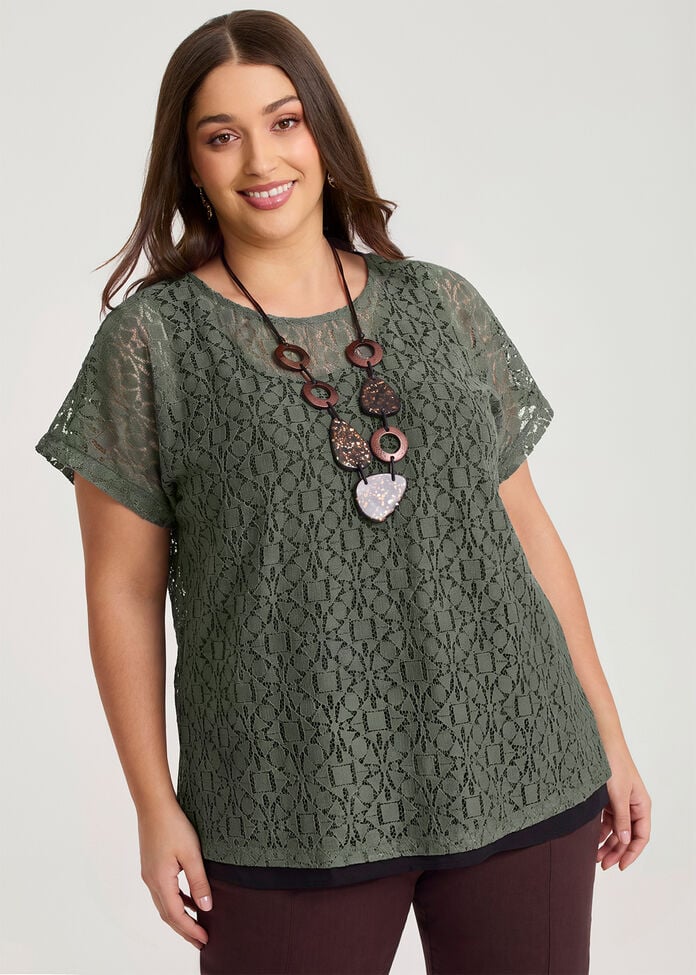 Cotton Lace Abstract Overtop, , hi-res