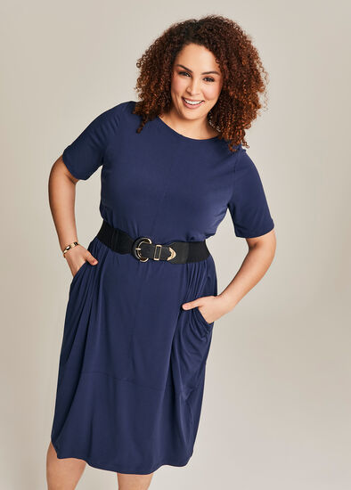 Plus Size Luna Tulip Midi Dress