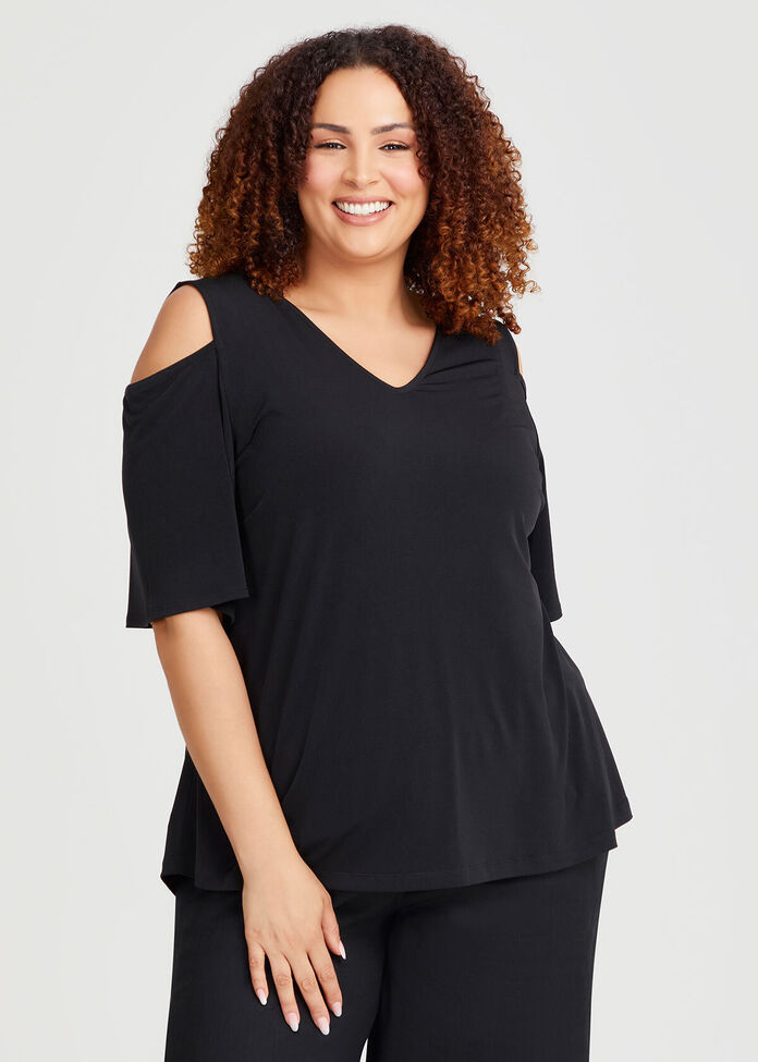 Cold Shoulder Luna Top, , hi-res
