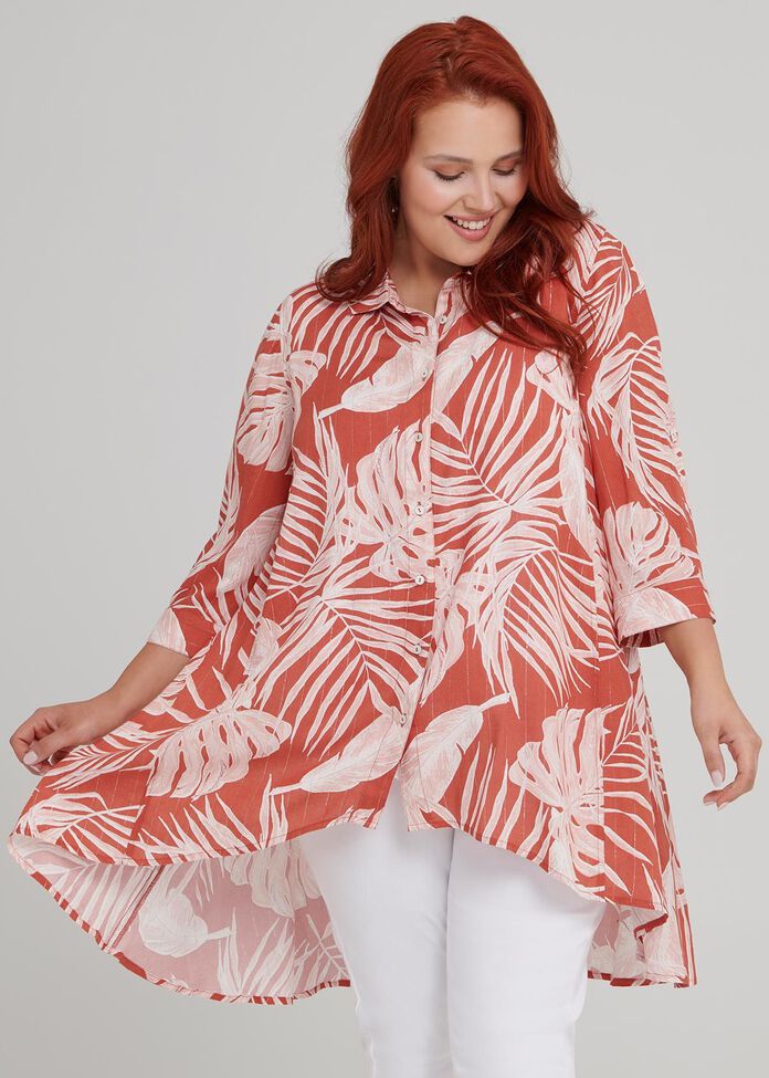 Tonal Palm Shirt, , hi-res