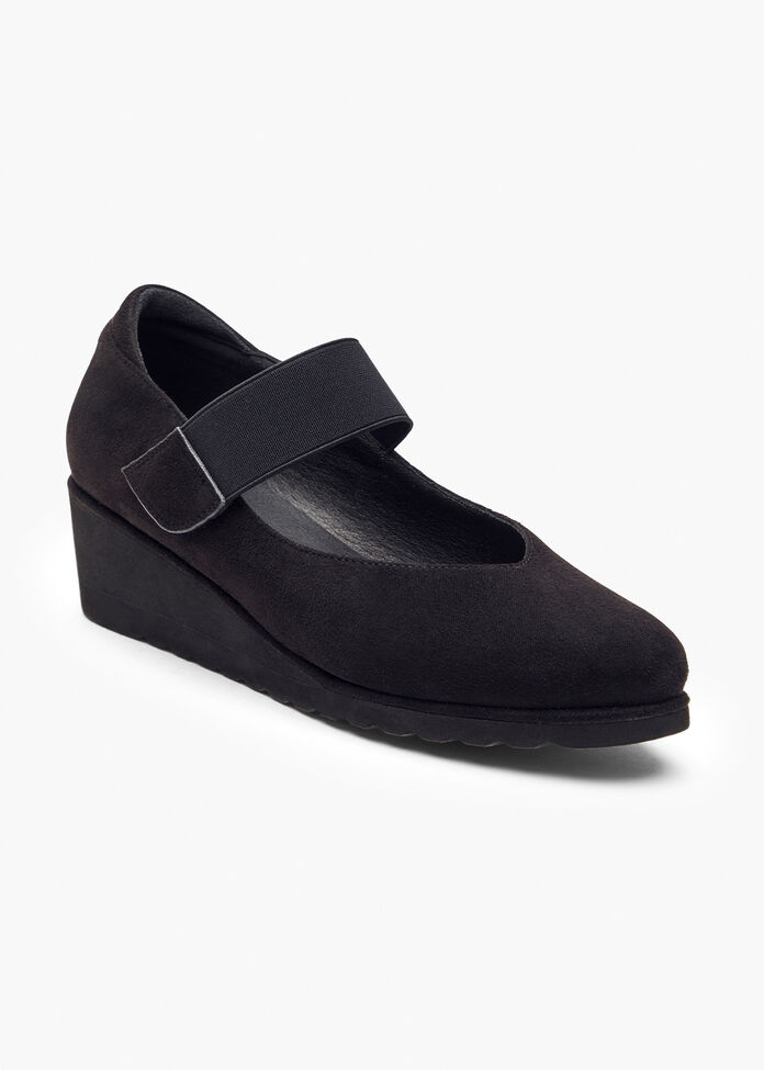 Elastic Mary Jane Wedge, , hi-res