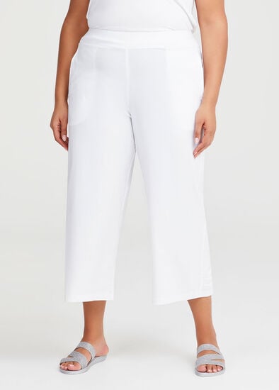 Plus Size Bamboo Trapeze Solace Crop Pant