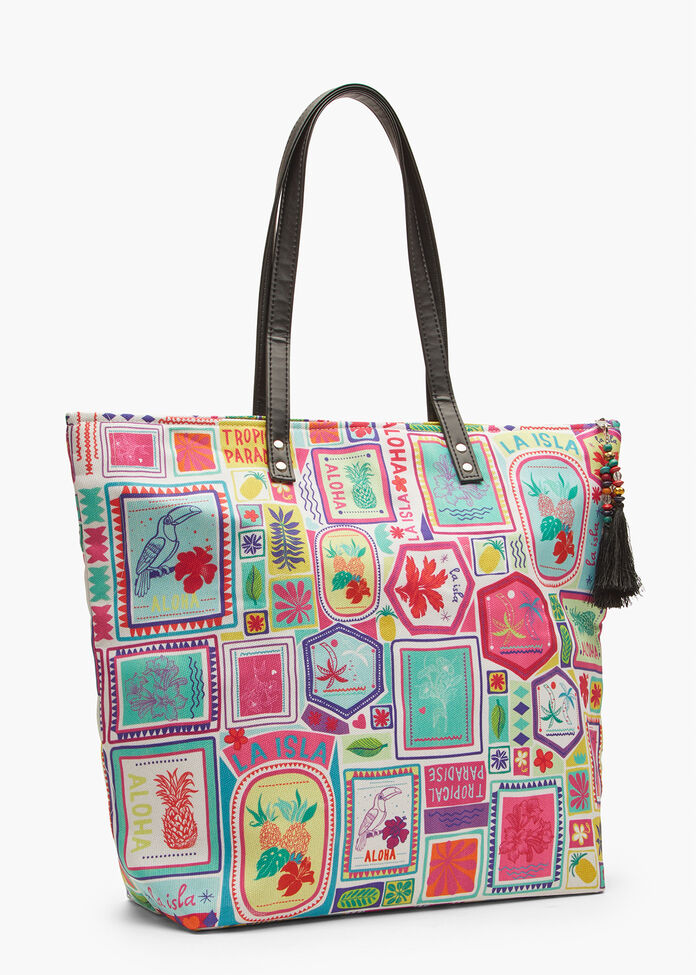 Bright Stamps Tote Bag, , hi-res
