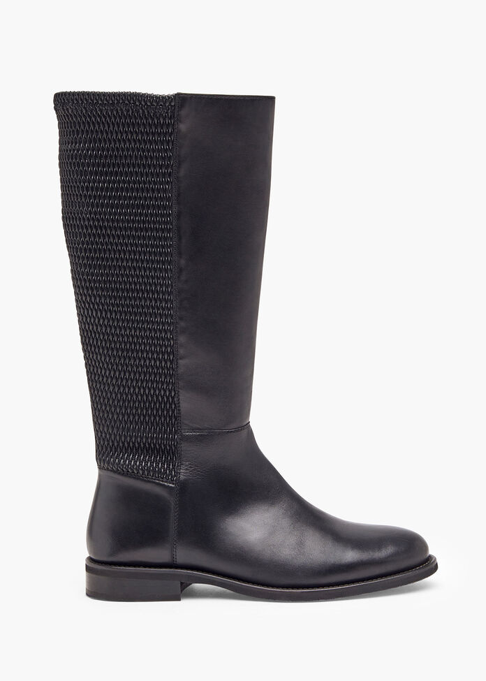 glenda leather knee high boot