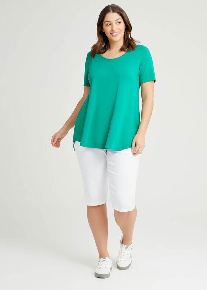 Bamboo Base Short Sleeve Top, , hi-res