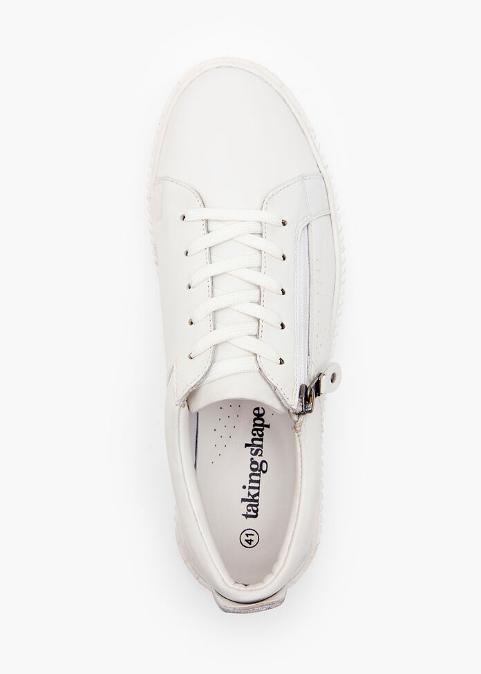 Leather Zip Sneaker, , hi-res