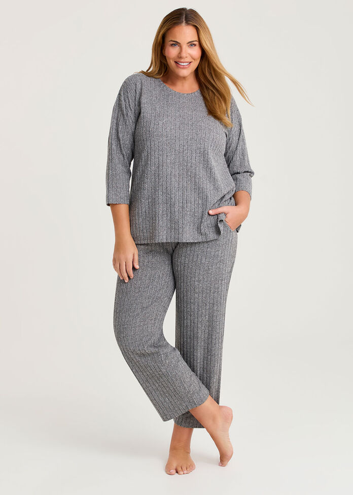 Cosy Rib Marle Lounge Pant, , hi-res
