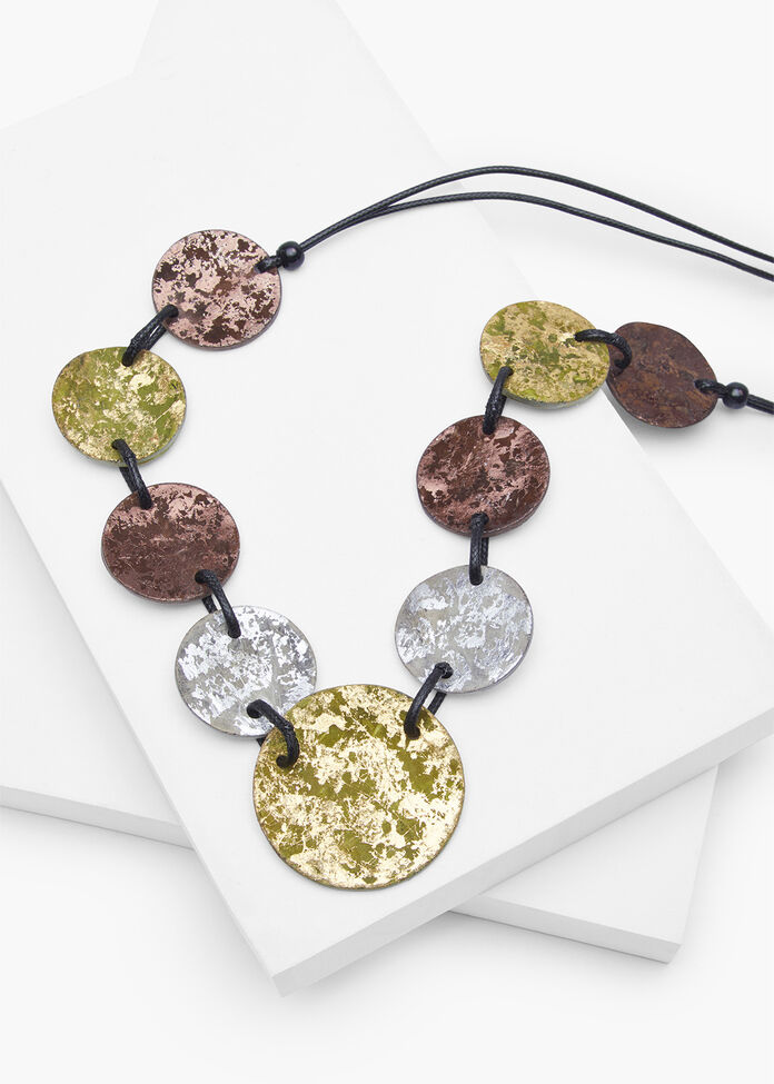 Metallic Statement Necklace, , hi-res