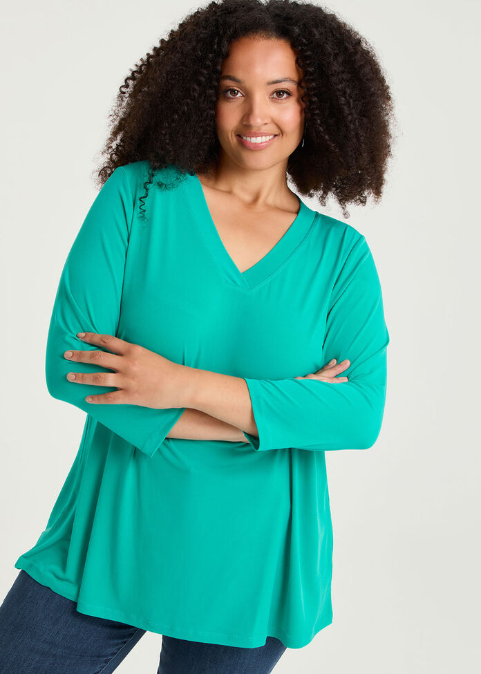 Katie Luna 3/4 Sleeve Top, , hi-res