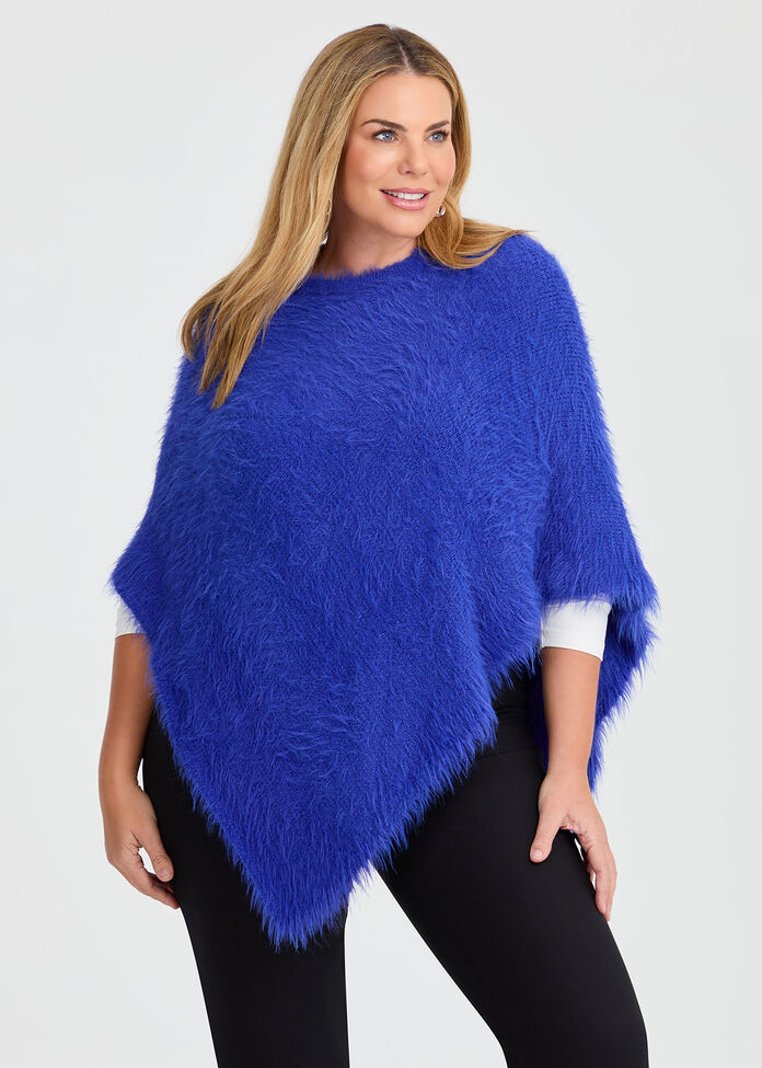 Fuzzy Poncho, , hi-res