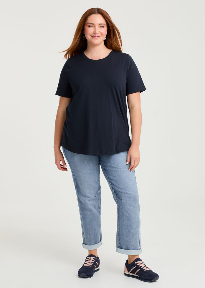 Organic Cotton Crew Neck T-shirt, , hi-res