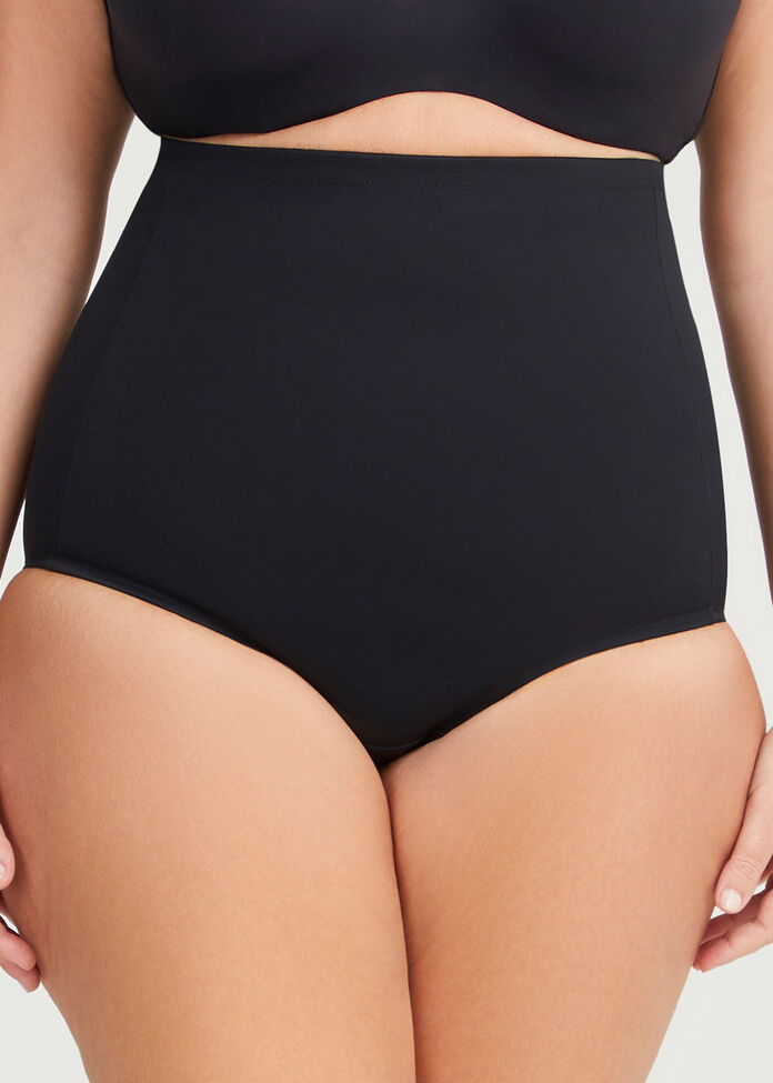 High Waisted Control Brief, , hi-res