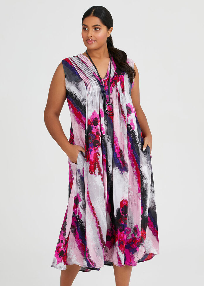 Shop Calypso Maxi Viscose Dress in Print in sizes 12 to 30 | Taking ...