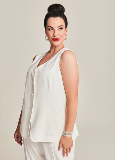 Plus Size Dress Code Work Waistcoat