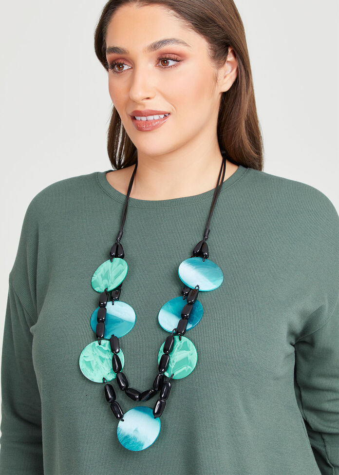 Big Disc Necklace, , hi-res
