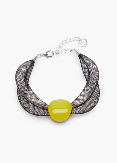 Plus Size Abstract Netted Bracelet