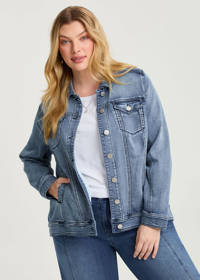 The Signature Denim Jacket, , hi-res