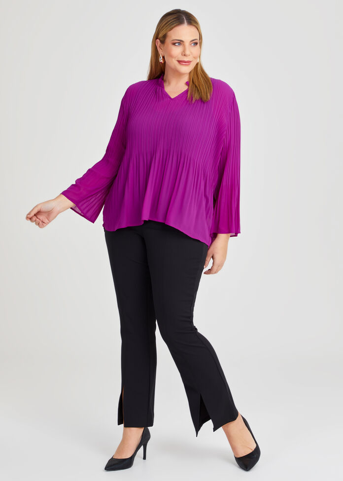 Pleat Me Please Chiffon Blouse, , hi-res