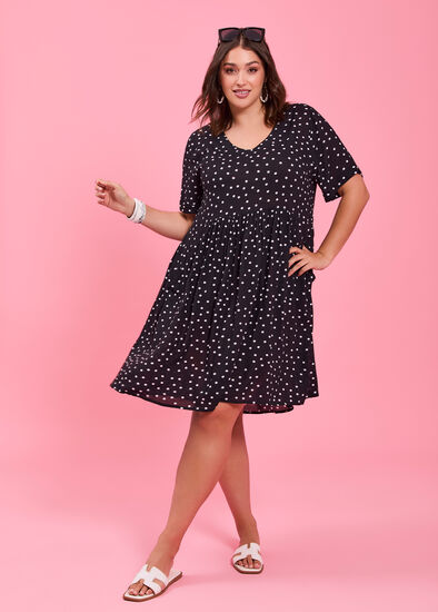 Plus Size Natural Holiday Pocket Dress