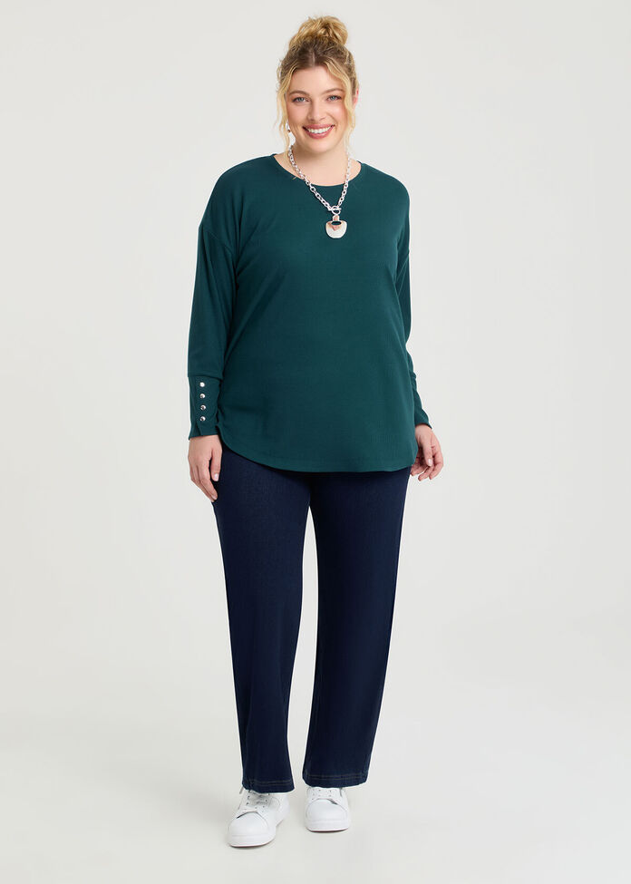 Rib Hi-lo Top, , hi-res