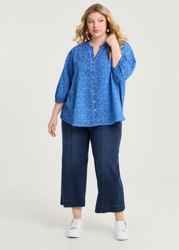 The Wide Leg Crop Jean, , hi-res
