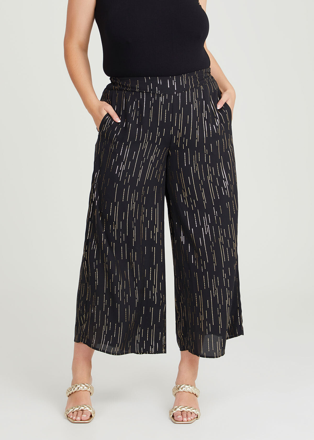 Chiffon wide leg pants hot sale
