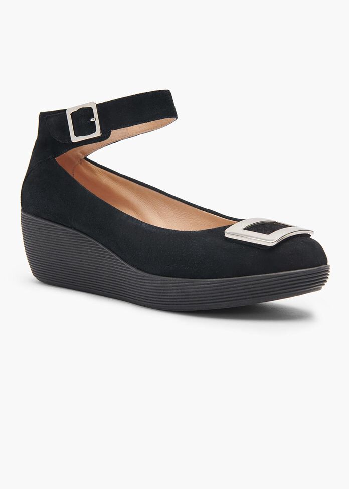 Ginger Buckle Wedge, , hi-res