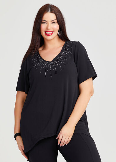 Plus Size Taylor Sparkle Evening Tunic