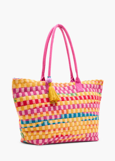 Multi Handloom Tote Bag