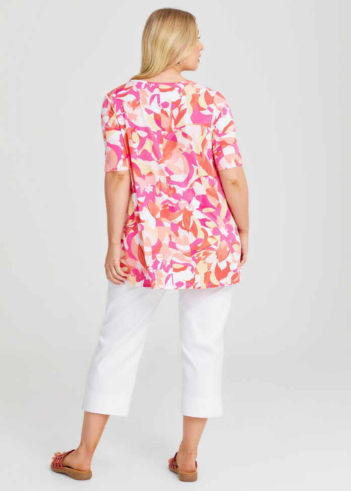 Slimming Twist Front V-Neck Top