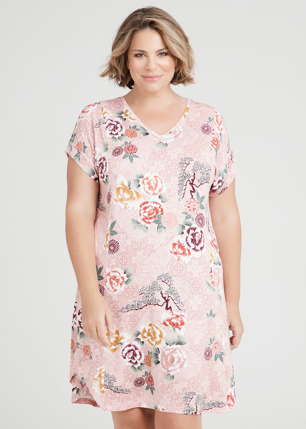 Shop Bamboo Japanese Floral Nightie in 
