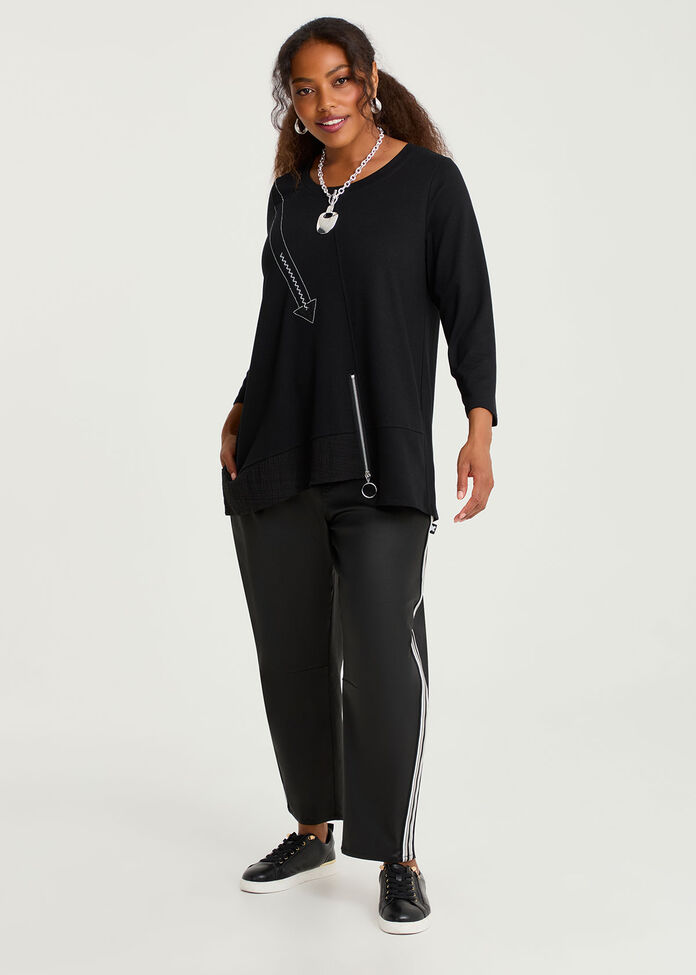 Natural Zip Tunic, , hi-res