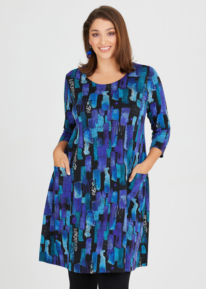 Shop Plus Size Above The Waves Dress in Print | Sizes 12-30 | Taking ...