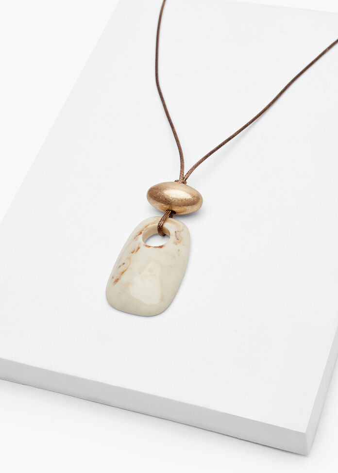 Natural Resin Long Pendant, , hi-res