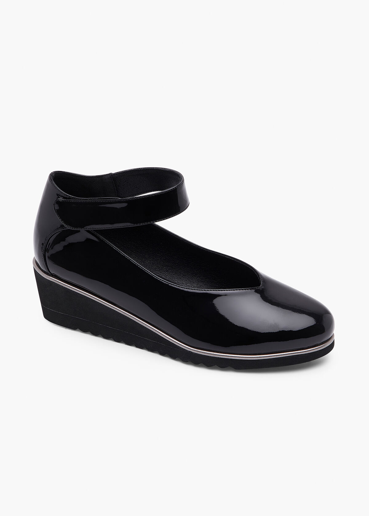 Wedge Ankle Strap Court