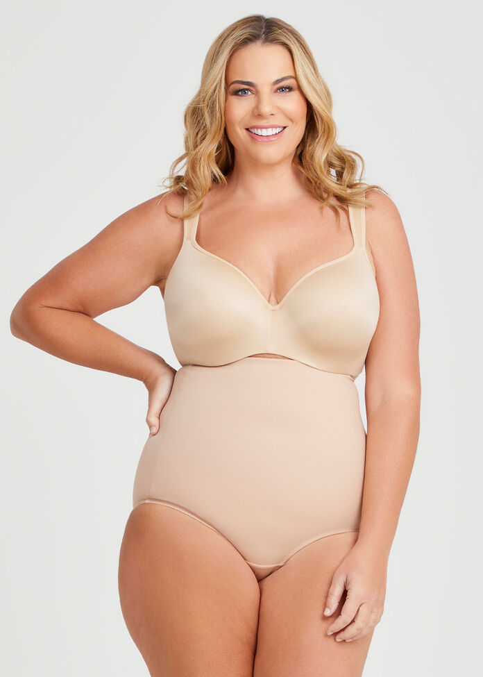 High Waisted Control Brief, , hi-res