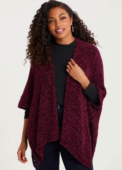 Chenille Warm Soft Cape