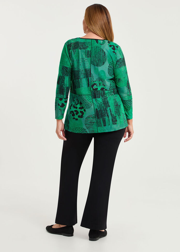 Circle Burnout Pocket Top, , hi-res