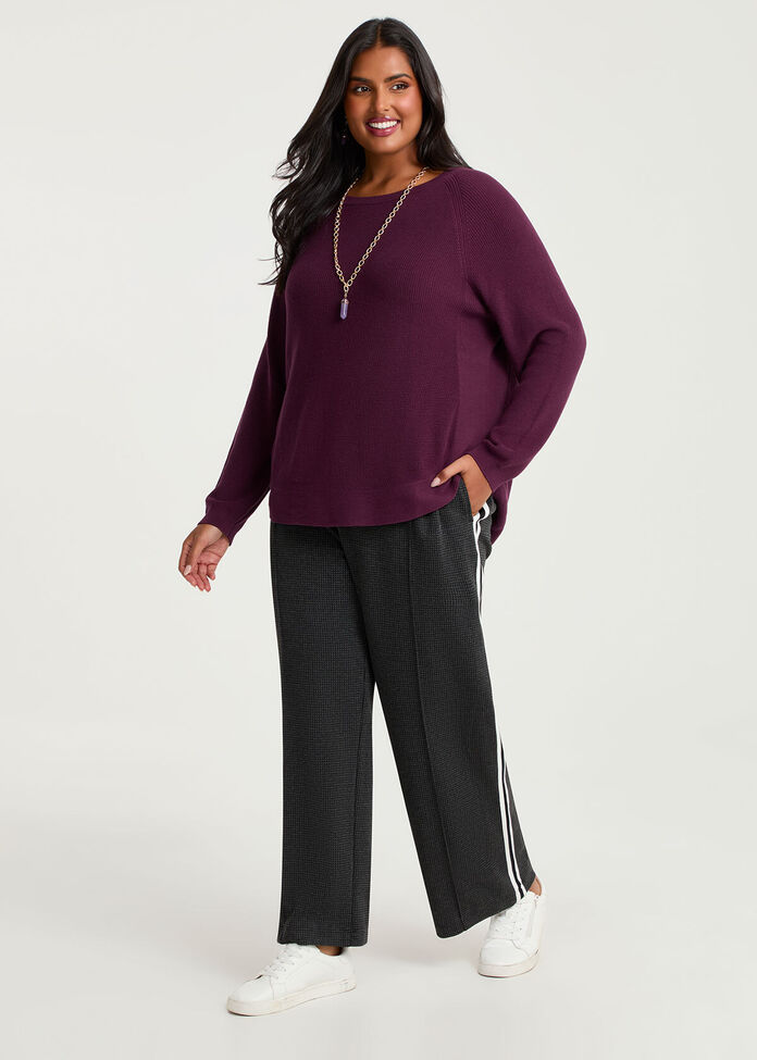 Houndstooth Side Stripe Pant, , hi-res