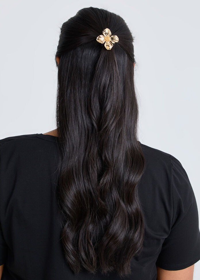 Metal Flower Hair Tie Set, , hi-res