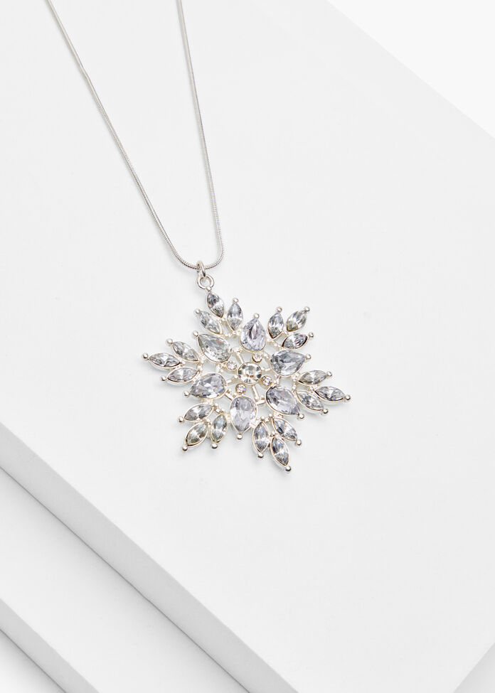 Shop Christmas Snowflake Necklace in Black | Accessories | Taking Shape AU